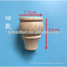 Good quality wooden furniture legs bun feet round wooden legs